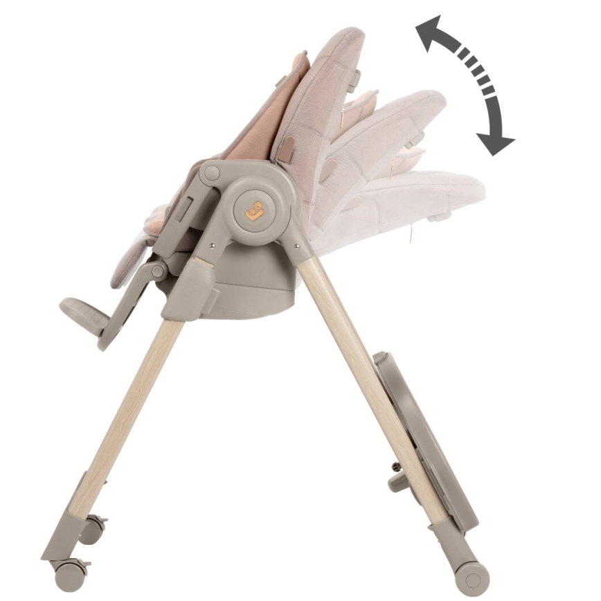 Maxi-Cosi - Sedia da pranzo per bambini MINLA PLUS beige/rosa