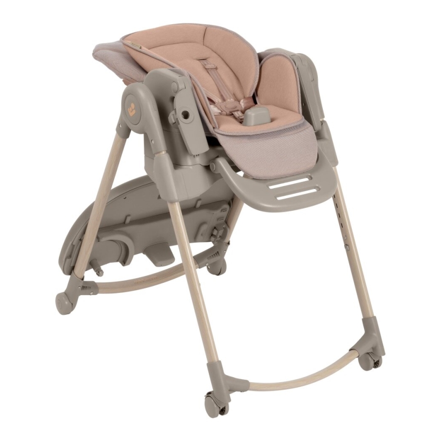 Maxi-Cosi - Sedia da pranzo per bambini MINLA PLUS beige/rosa
