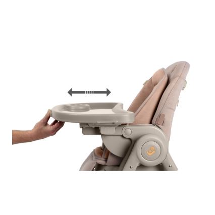 Maxi-Cosi - Sedia da pranzo per bambini MINLA PLUS beige/rosa