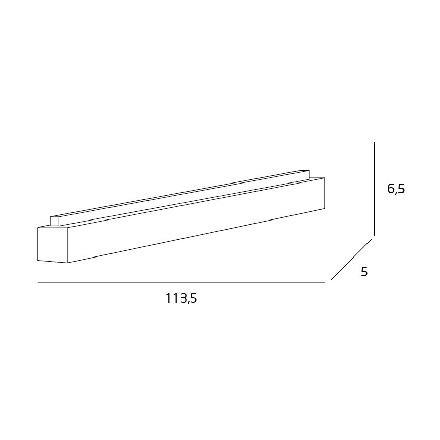 MAXLIGHT C0125D - Plafoniera LED dimmerabile LINEAR LED/36W/230V 113,5 cm bianco