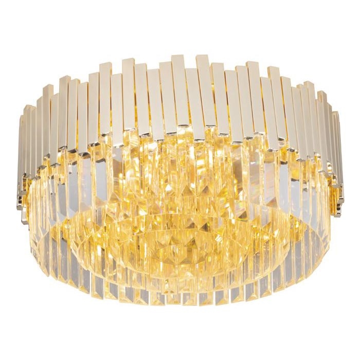 MAXLIGHT C0165 - Plafoniera TREND 8xE14/40W/230V diametro 45 cm oro