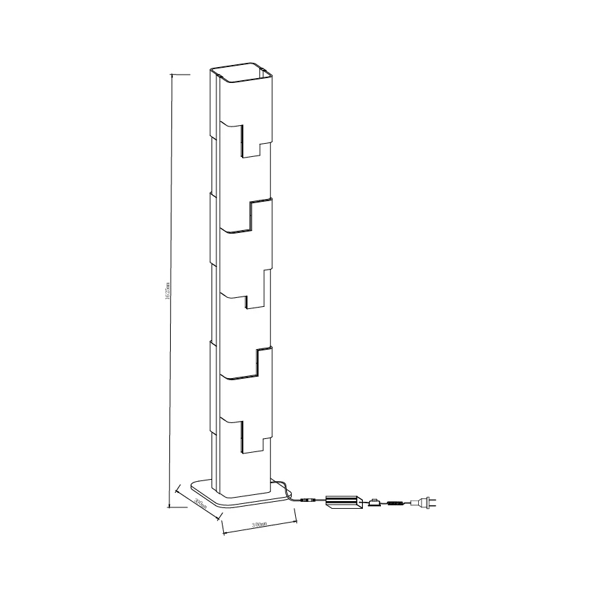MAXLIGHT F0063 - Lampada da terra LED EVEREST LED/105W/230V 152 cm marrone