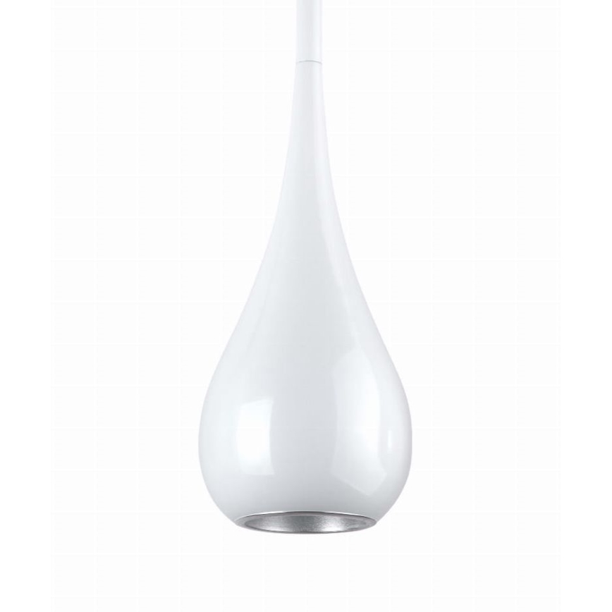 MAXLIGHT P0235 - Lampadario a sospensione con filo DROP 1xE27/40W/230V diametro 20 cm bianco