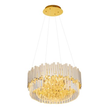 MAXLIGHT P0368 - Lampadario a sospensione con filo TREND 8xE14/40W/230V diametro 45 cm oro