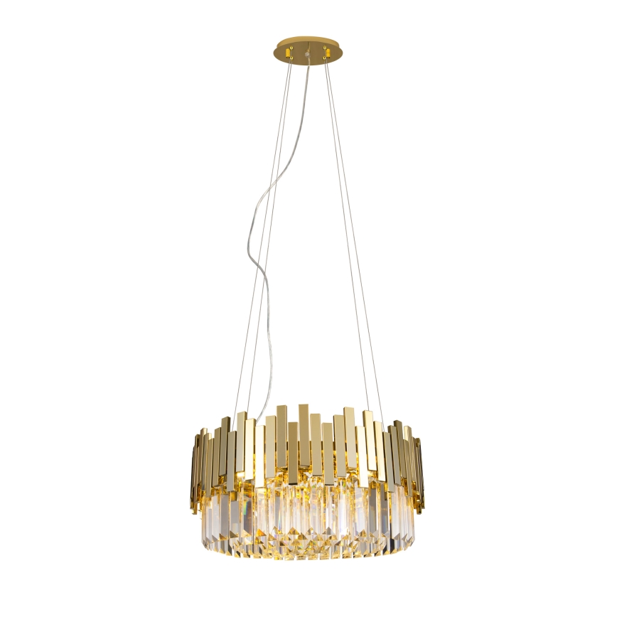 MAXLIGHT P0368 - Lampadario a sospensione con filo TREND 8xE14/40W/230V diametro 45 cm oro