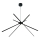 MAXLIGHT P0412 - Lampadario LED a sospensione con filo RAGNO LED/33W/230V nero