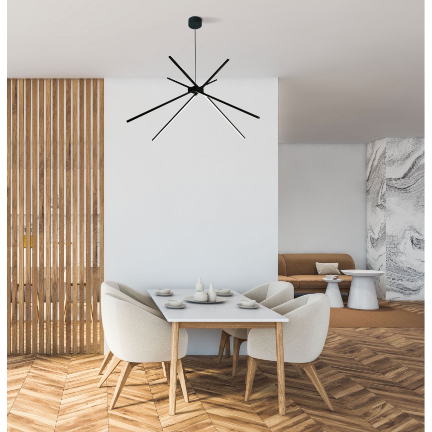 MAXLIGHT P0412 - Lampadario LED a sospensione con filo RAGNO LED/33W/230V nero
