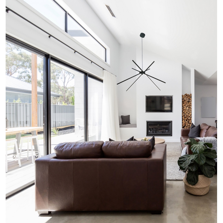 MAXLIGHT P0412 - Lampadario LED a sospensione con filo RAGNO LED/33W/230V nero