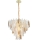 MAXLIGHT P0418 - Lampadario a sospensione con catena ARWENA 15xE14/40W/230V diametro 80 cm oro