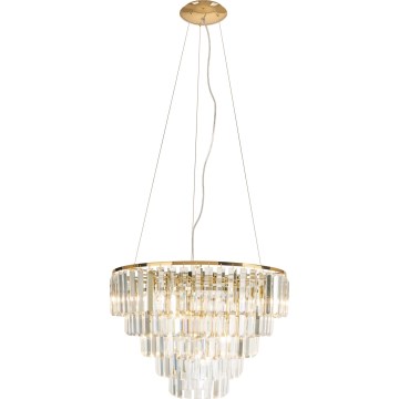 MAXLIGHT P0424 - Lampadario a sospensione con filo MONACO 15xG9/40W/230V diametro 60 cm oro