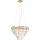 MAXLIGHT P0424 - Lampadario a sospensione con filo MONACO 15xG9/40W/230V diametro 60 cm oro