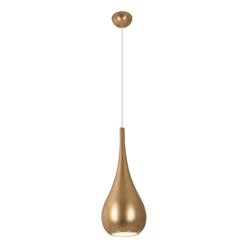 MAXLIGHT P0436 - Lampadario a sospensione con filo DROP 1xE27/40W/230V diametro 20 cm oro
