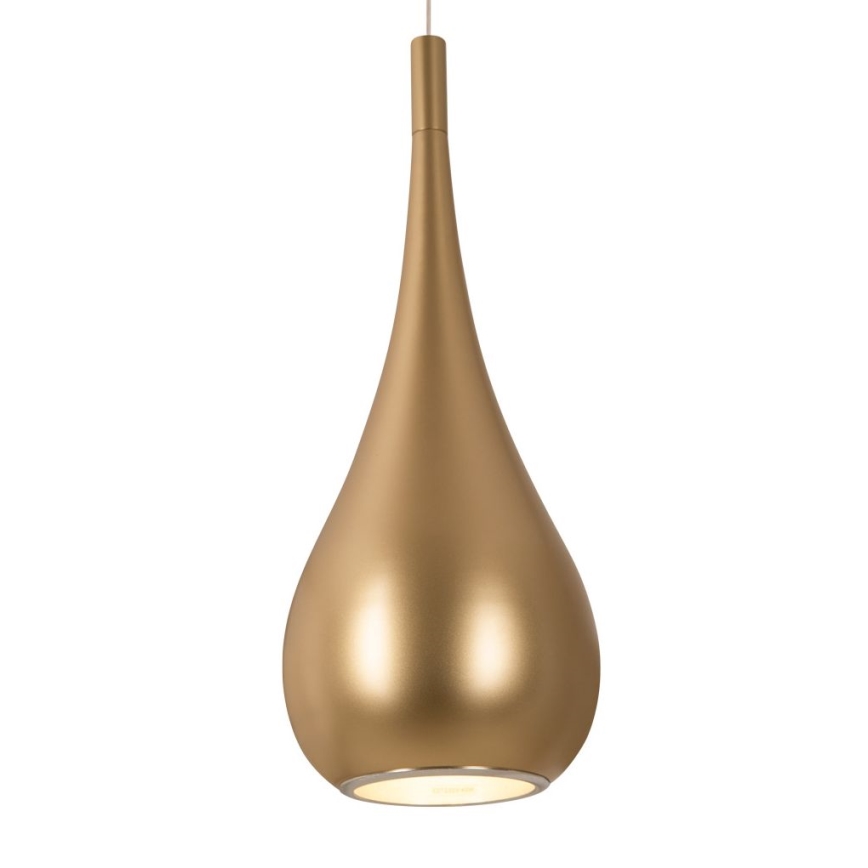 MAXLIGHT P0436 - Lampadario a sospensione con filo DROP 1xE27/40W/230V diametro 20 cm oro