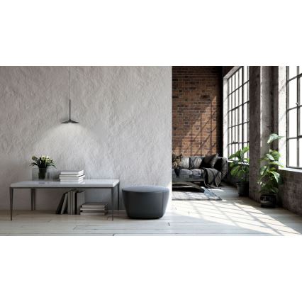MAXLIGHT P0456 - Lampadario LED a sospensione con filo HANA LED/6W/230V diametro 17,5 cm nero