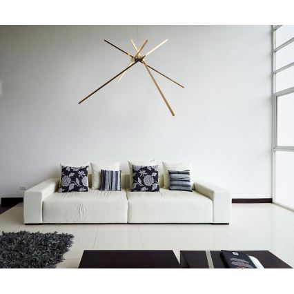 MAXLIGHT P0457 - Lampadario LED a sospensione con filo RAGNO LED/33W/230V oro