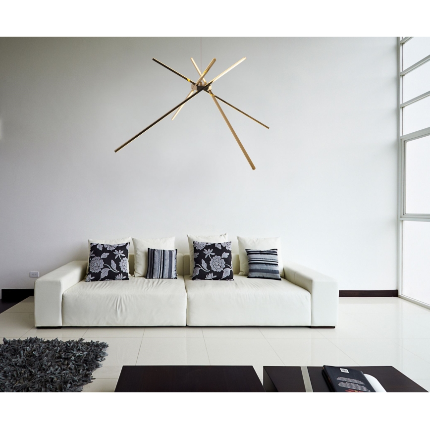 MAXLIGHT P0457 - Lampadario LED a sospensione con filo RAGNO LED/33W/230V oro