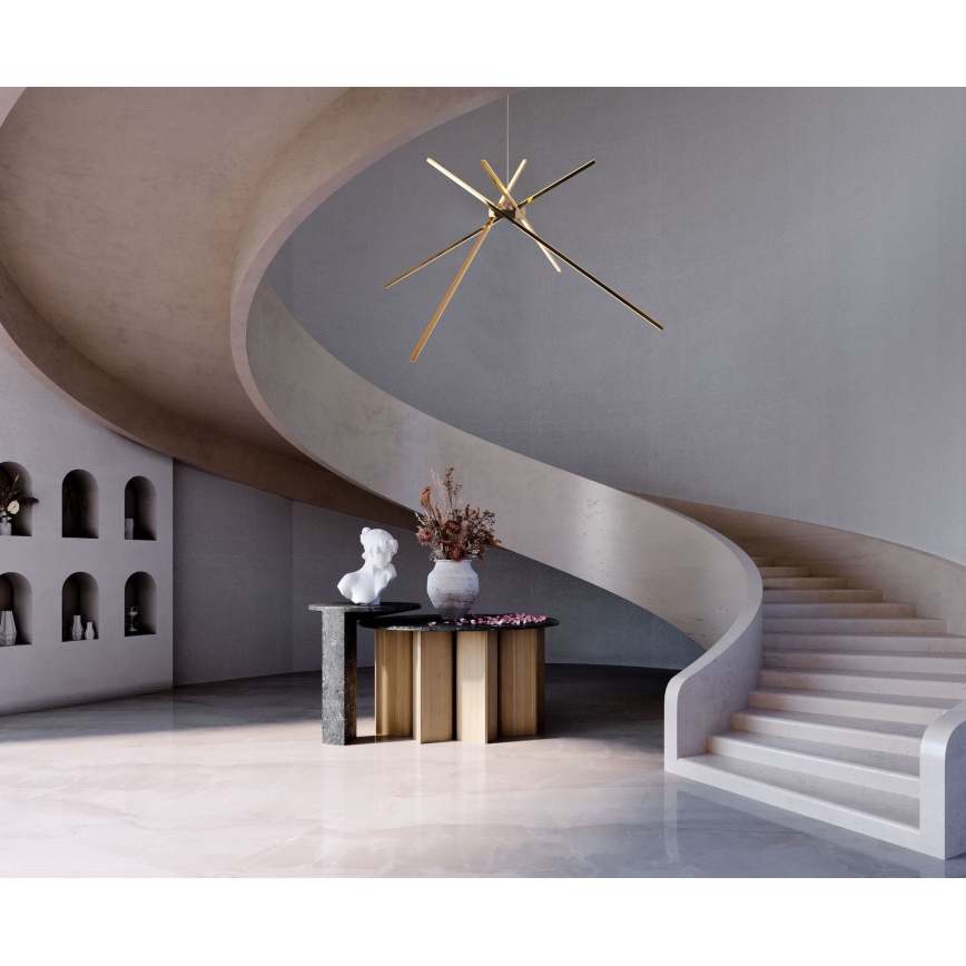 MAXLIGHT P0457 - Lampadario LED a sospensione con filo RAGNO LED/33W/230V oro
