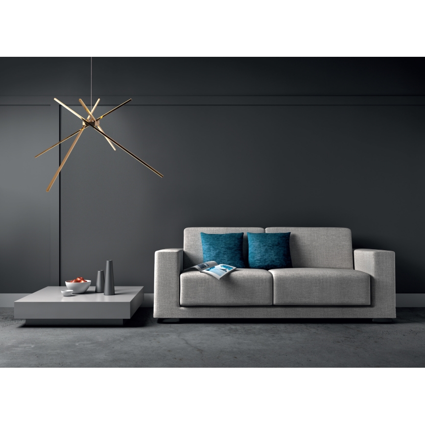 MAXLIGHT P0457 - Lampadario LED a sospensione con filo RAGNO LED/33W/230V oro