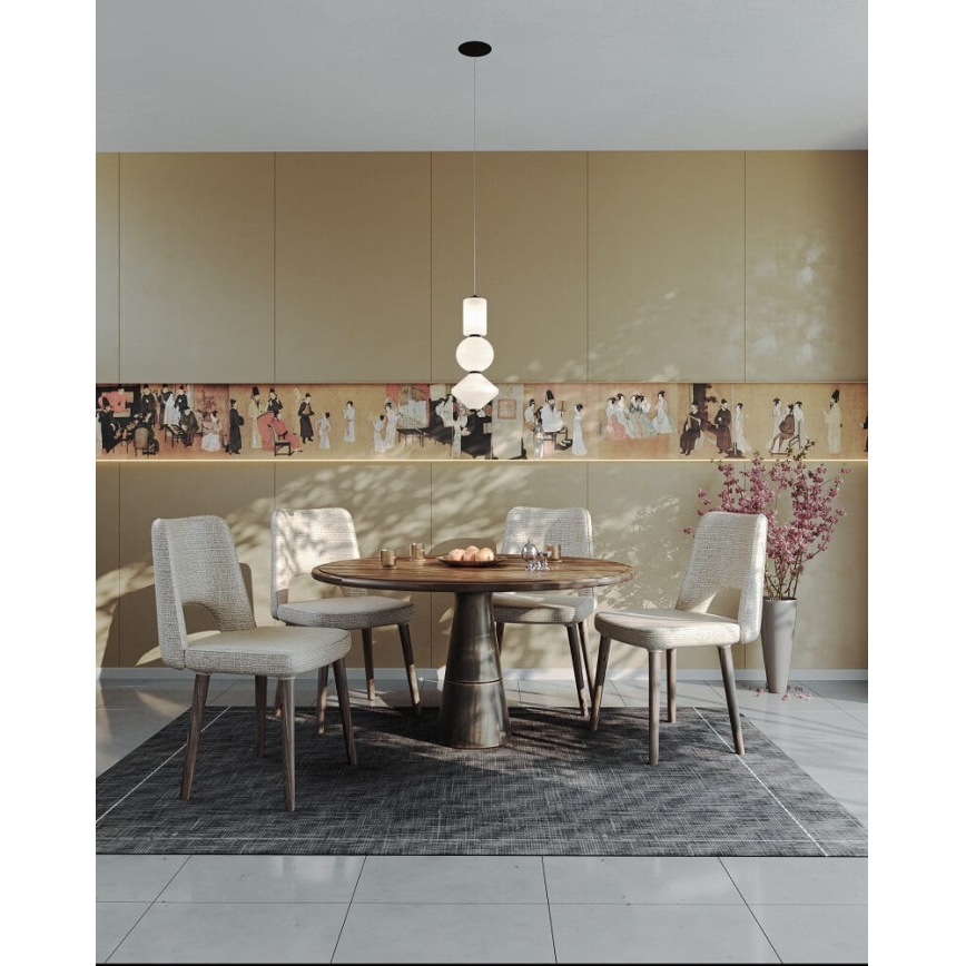MAXLIGHT P0468 - Lampadario LED a sospensione con filo AKIKO LED/23W/230V diametro 20 cm bianco