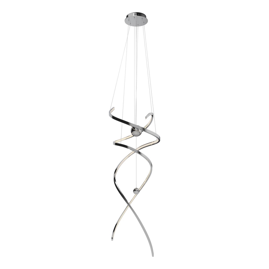 MAXLIGHT P0482D - Lampadario a sospensione con filo LED dimmerabile RITZ LED/100W/230V diametro 60 cm CRI 90 cromo lucido