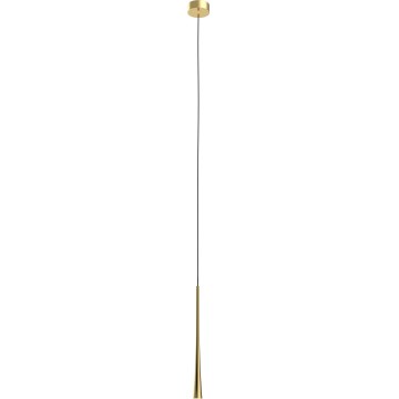MAXLIGHT P0484 - Lampadario LED a sospensione con filo CAFFÈ LED/7W/230V diametro 3 cm oro