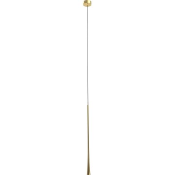 MAXLIGHT P0485 - Lampadario LED a sospensione con filo CAFFÈ LED/7W/230V diametro 3 cm oro