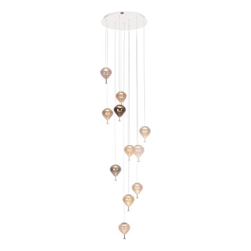 MAXLIGHT P0526D - Lampadario a sospensione con filo LED dimmerabile PALLONCINI 11xLED/6W/230V diametro 45 cm limpido/beige/fumé