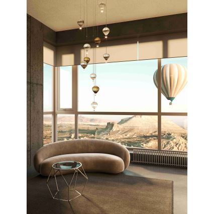 MAXLIGHT P0527 - Lampadario LED a sospensione con filo PALLONCINI 2xLED/3W/230V diametro 12 cm limpido