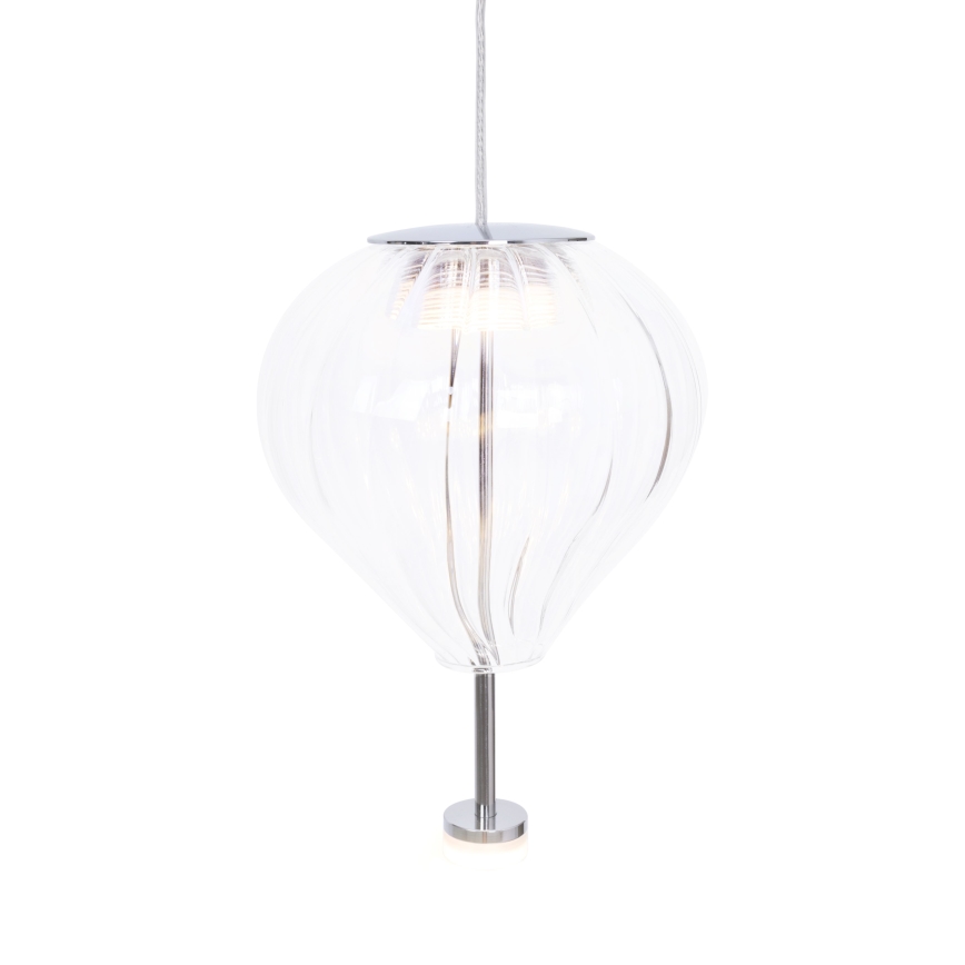 MAXLIGHT P0527 - Lampadario LED a sospensione con filo PALLONCINI 2xLED/3W/230V diametro 12 cm limpido