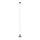 MAXLIGHT P0530 - Lampadario LED a sospensione con filo SIGNATURE LED/8W/230V diametro 15 cm ottone/limpido