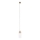 MAXLIGHT P0531 - Lampadario LED a sospensione con filo SIGNATURE LED/8W/230V diametro 15 cm ottone/limpido