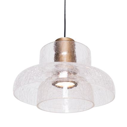 MAXLIGHT P0532 - Lampadario LED a sospensione con filo SIGNATURE LED/8W/230V diametro 22 cm ottone/limpido