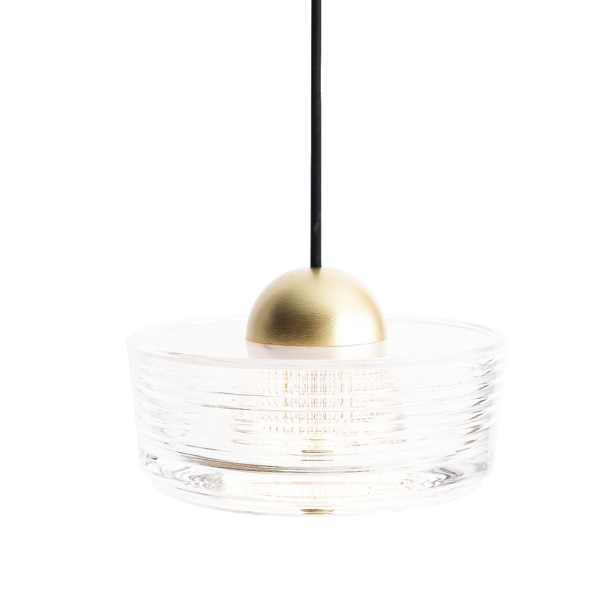 MAXLIGHT P0542 - Lampadario LED a sospensione con filo LIPARI LED/6W/230V diametro 16 cm limpido