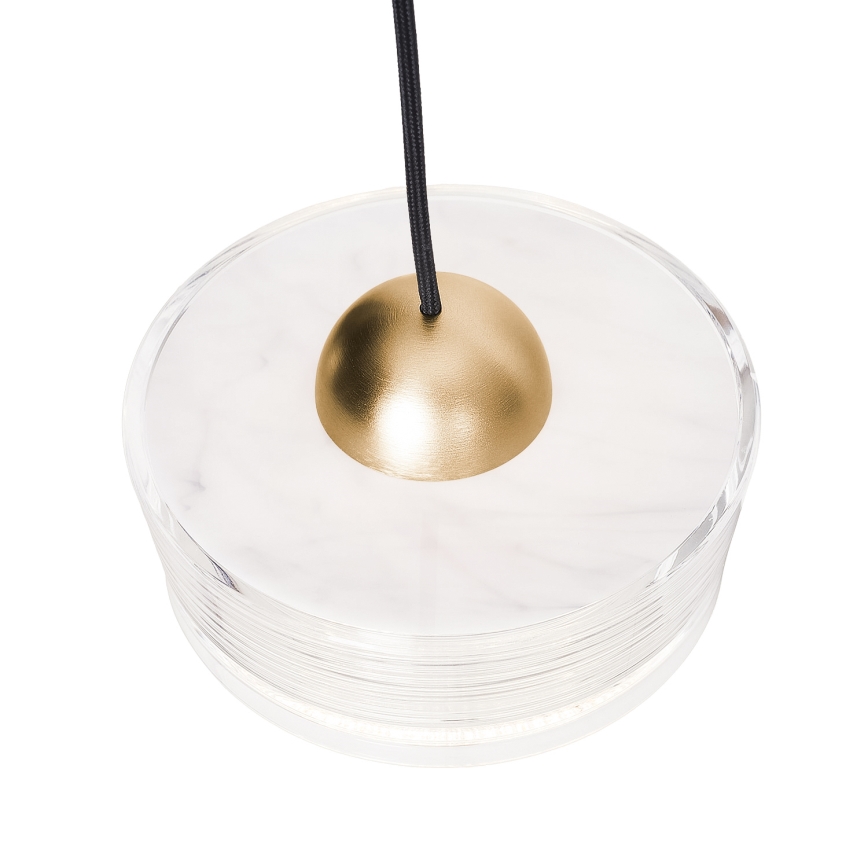 MAXLIGHT P0542 - Lampadario LED a sospensione con filo LIPARI LED/6W/230V diametro 16 cm limpido