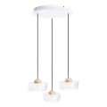 MAXLIGHT P0543 - Lampadario LED a sospensione con filo LIPARI LED/22W/230V diametro 35 cm limpido
