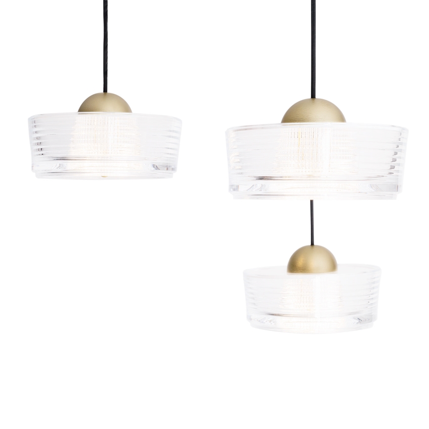 MAXLIGHT P0543 - Lampadario LED a sospensione con filo LIPARI LED/22W/230V diametro 35 cm limpido