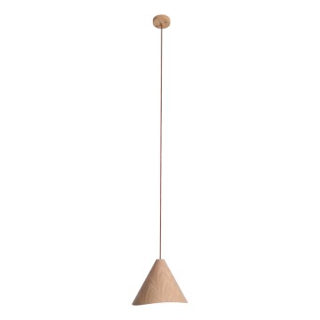 MAXLIGHT P0547 - Lampadario a sospensione con filo SAKURA 1xE27/60W/230V diametro 33,5 cm quercia