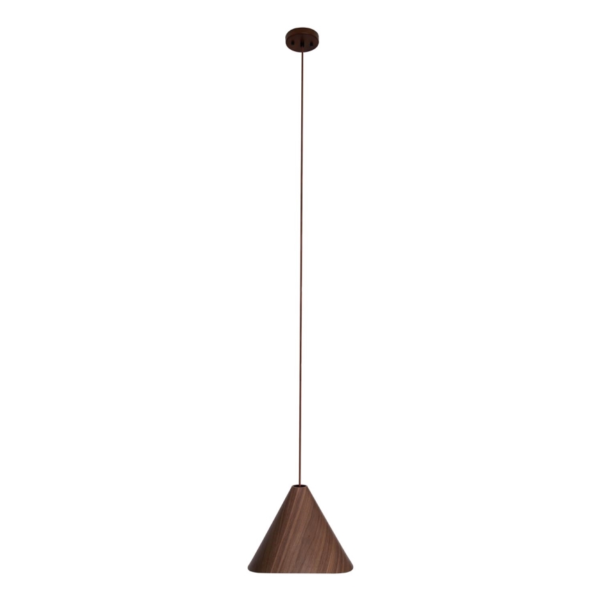MAXLIGHT P0548 - Lampadario a sospensione con filo SAKURA 1xE27/60W/230V diametro 33,5 cm noce