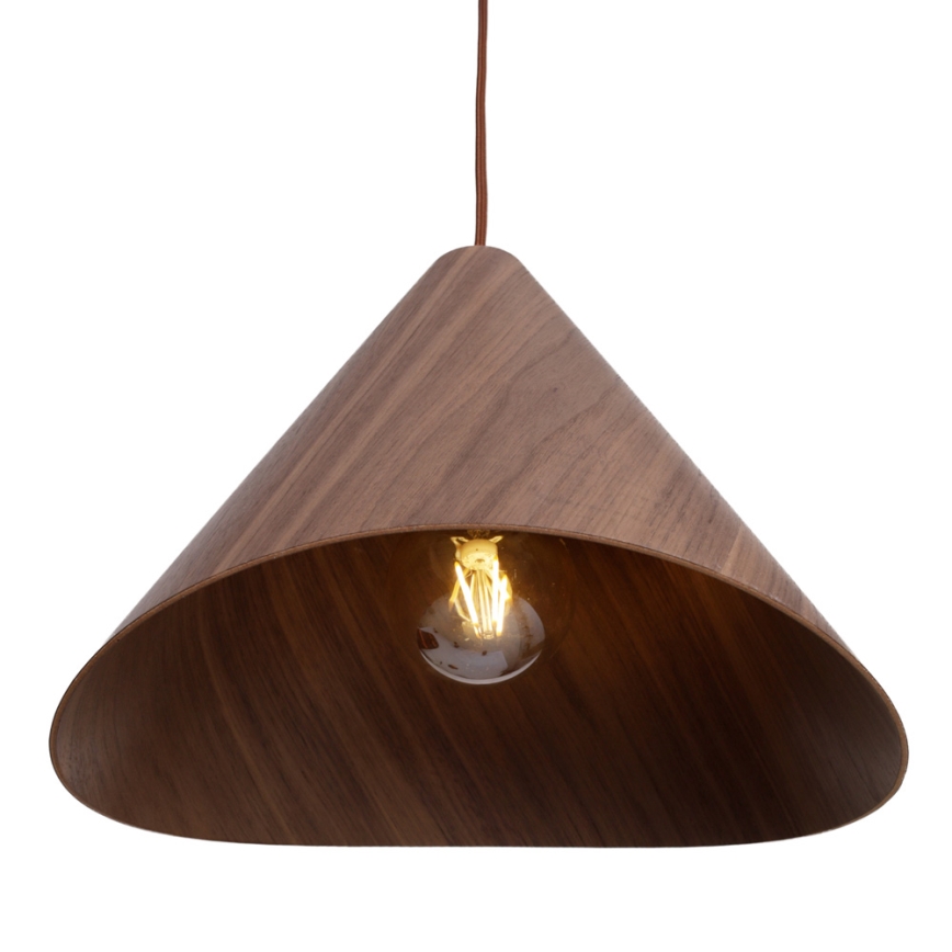 MAXLIGHT P0548 - Lampadario a sospensione con filo SAKURA 1xE27/60W/230V diametro 33,5 cm noce
