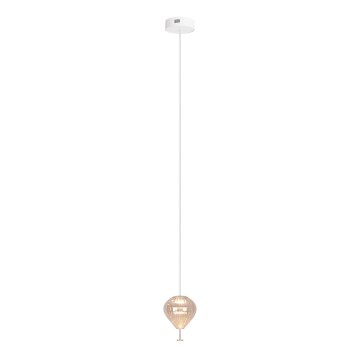 MAXLIGHT P0575 - Lampadario LED a sospensione con filo PALLONCINI 2xLED/3W/230V diametro 12 cm beige