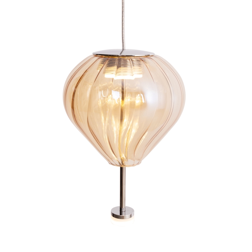 MAXLIGHT P0575 - Lampadario LED a sospensione con filo PALLONCINI 2xLED/3W/230V diametro 12 cm beige