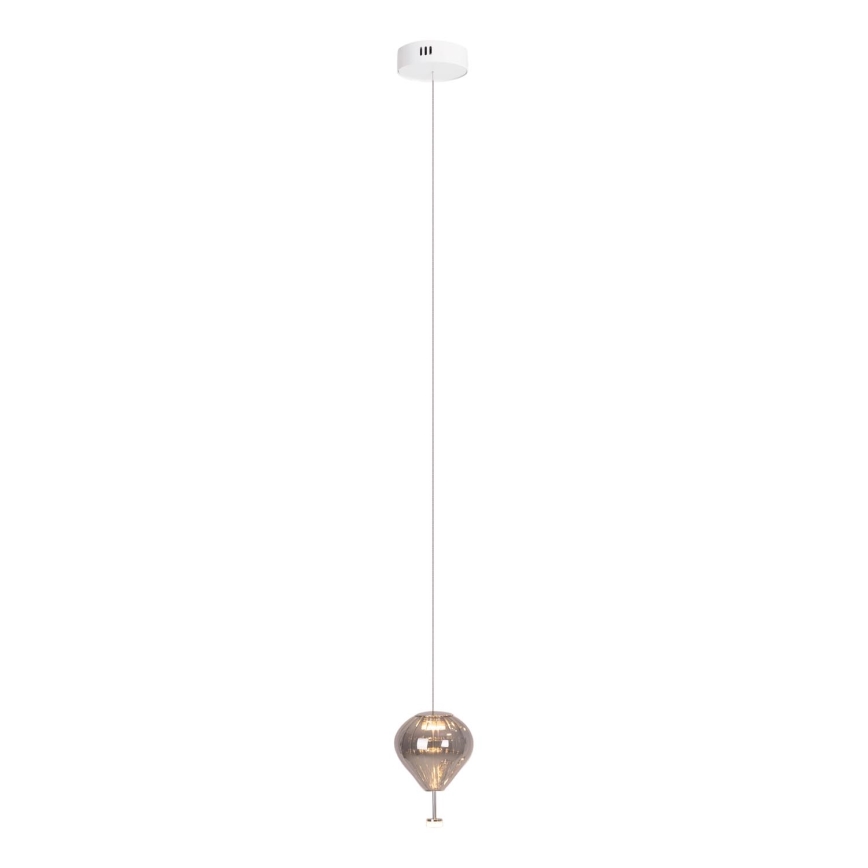 MAXLIGHT P0576 - Lampadario LED a sospensione con filo PALLONCINI 2xLED/3W/230V diametro 12 cm fumé