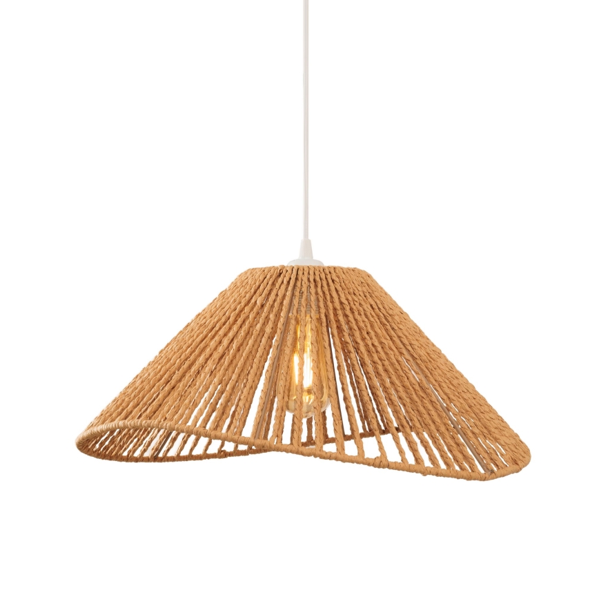 MAXLIGHT P0577 - Lampadario a sospensione con filo AMALFI 1xE27/15W/230V diametro 45 cm beige