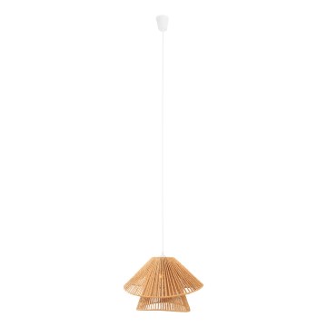 MAXLIGHT P0578 - Lampadario a sospensione con filo AMALFI 1xE27/15W/230V diametro 45 cm beige