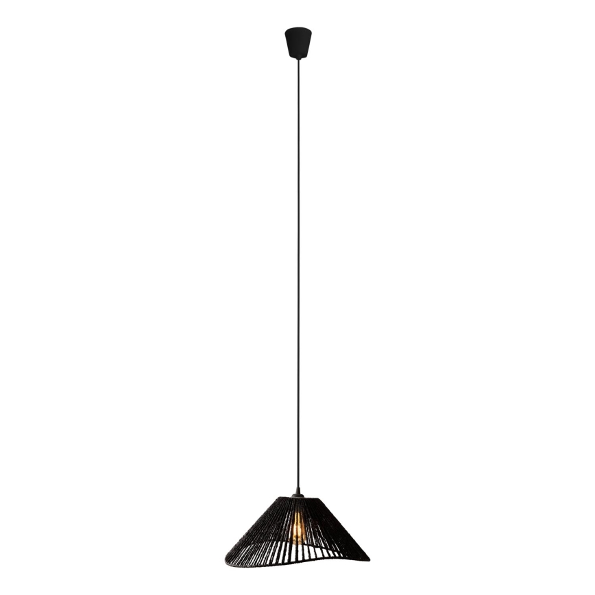 MAXLIGHT P0579 - Lampadario a sospensione con filo AMALFI 1xE27/15W/230V diametro 45 cm nero