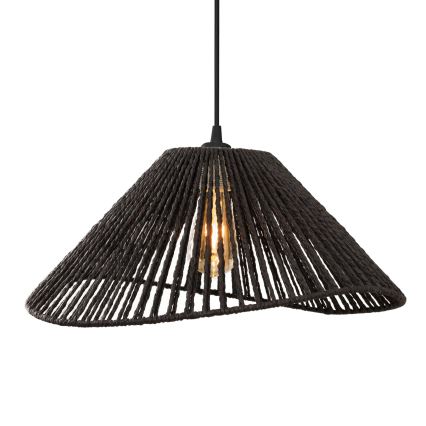 MAXLIGHT P0579 - Lampadario a sospensione con filo AMALFI 1xE27/15W/230V diametro 45 cm nero