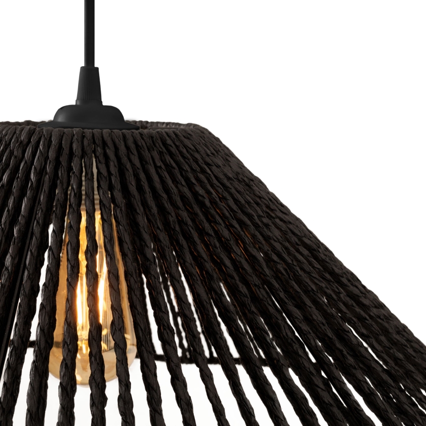 MAXLIGHT P0579 - Lampadario a sospensione con filo AMALFI 1xE27/15W/230V diametro 45 cm nero