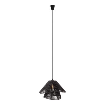 MAXLIGHT P0580 - Lampadario a sospensione con filo AMALFI 1xE27/15W/230V diametro 45 cm nero