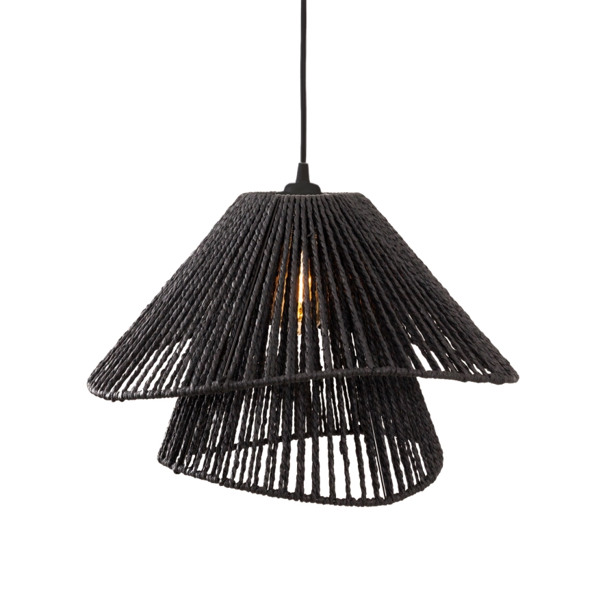 MAXLIGHT P0580 - Lampadario a sospensione con filo AMALFI 1xE27/15W/230V diametro 45 cm nero