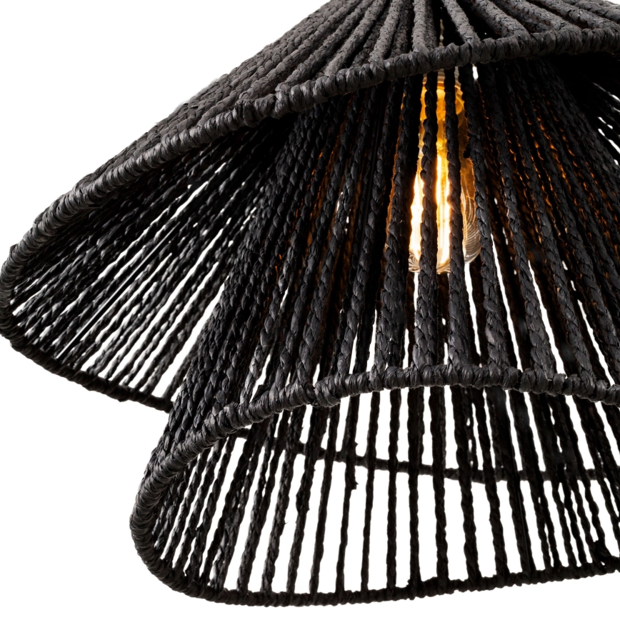 MAXLIGHT P0580 - Lampadario a sospensione con filo AMALFI 1xE27/15W/230V diametro 45 cm nero
